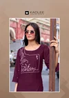 Yashvi By Kadlee Rayon Embroidery Kurti Wholesale Clothing Suppliers In India
